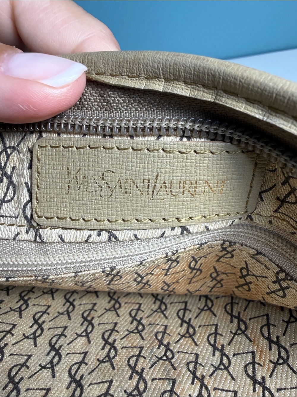 Vintage YSL Yves Saint Laurent Giraffe clutch - Picture 8 of 11